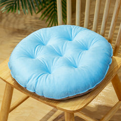 Polyester Chair Cushion Crystal Velvet Solid Matching Chair Mat Warm Seat Cushio
