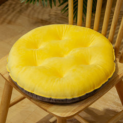 Polyester Chair Cushion Crystal Velvet Solid Matching Chair Mat Warm Seat Cushio
