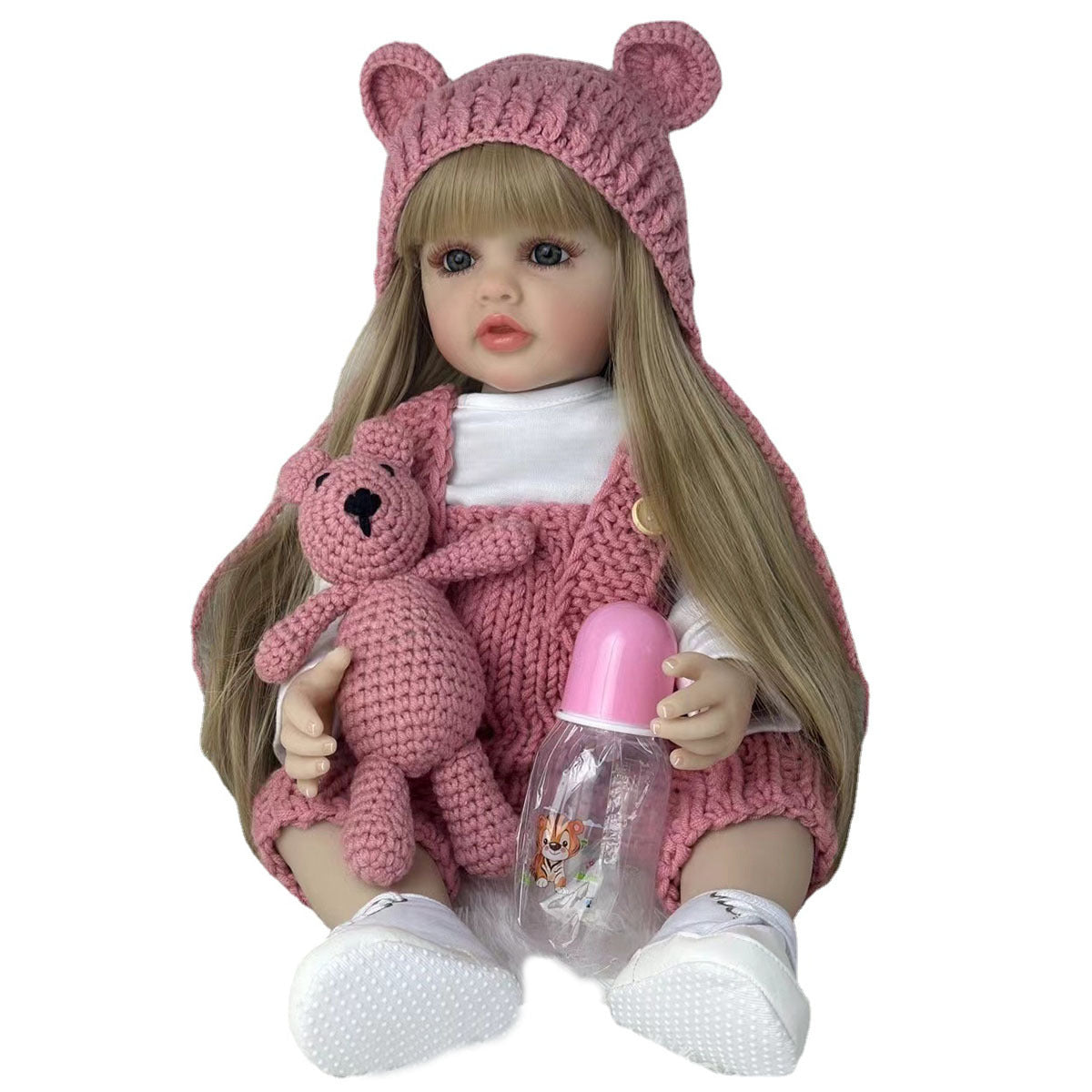 22" Lifelike Baby Reborn Doll Full Silicone Body Newborn Princess Toddler