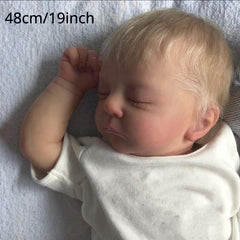 Real Sleeping Reborn Baby Doll 19inch Bebe With 3D Paint Skin Toy Babies