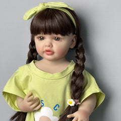 55" Reborn Girl Doll Full Body Silicone Standable Bathable Princess Kids