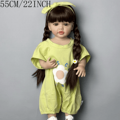 55" Reborn Girl Doll Full Body Silicone Standable Bathable Princess Kids