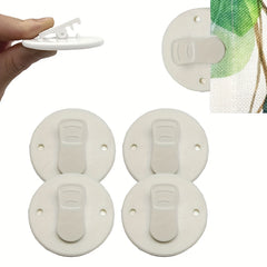 2pcs Shower Curtain Clips Self Adhesive Windproof Splash Guard Fixing Clip
