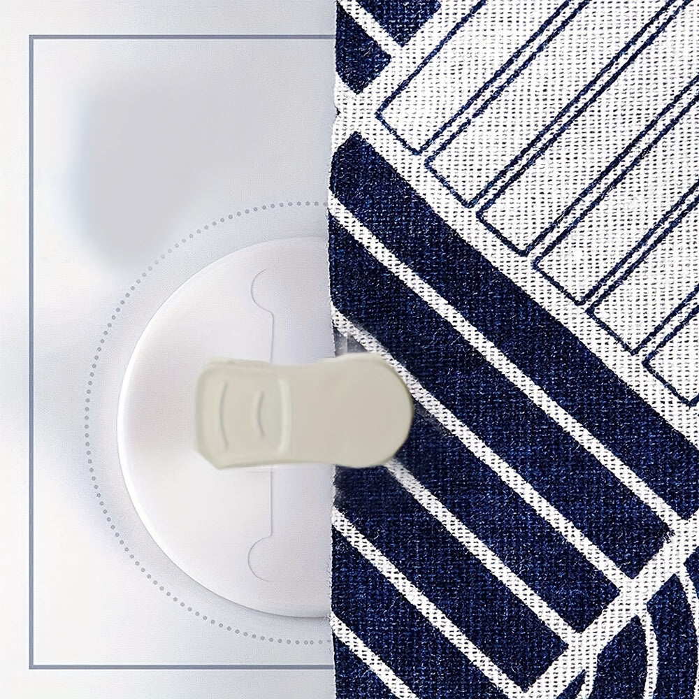 2pcs Shower Curtain Clips Self Adhesive Windproof Splash Guard Fixing Clip