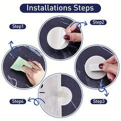 2pcs Shower Curtain Clips Self Adhesive Windproof Splash Guard Fixing Clip