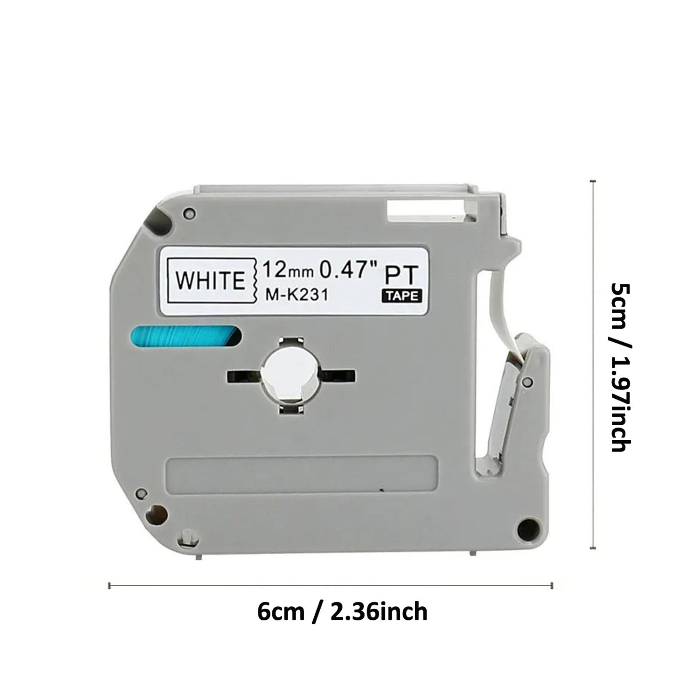 5 Pack Compatible Brother M Tape M K 231 431 531 631 731 Label Tape for PT-65
