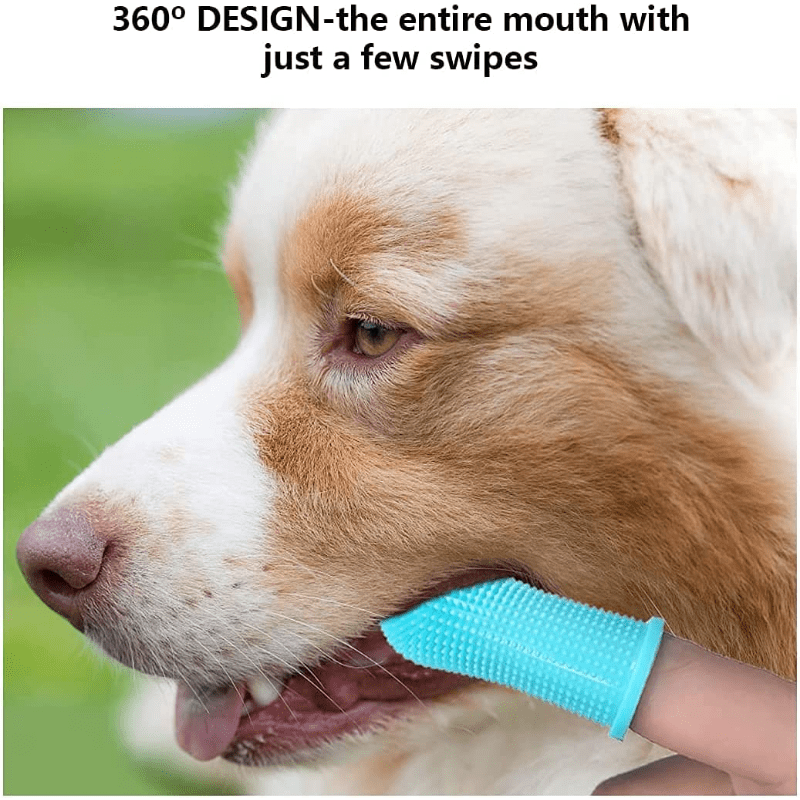 Pet Toothbrush Soft Finger Silicone Oral Cleaning Brush Dental Care