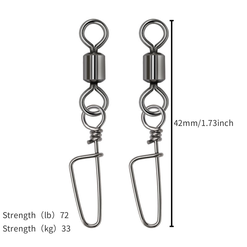 20pcs Swivel Ring Pin Fishing Line Hook Connector Accessory