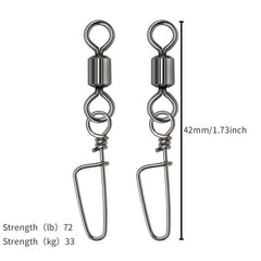 20pcs Swivel Ring Pin Fishing Line Hook Connector Accessory