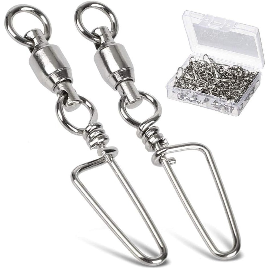 20pcs Swivel Ring Pin Fishing Line Hook Connector Accessory