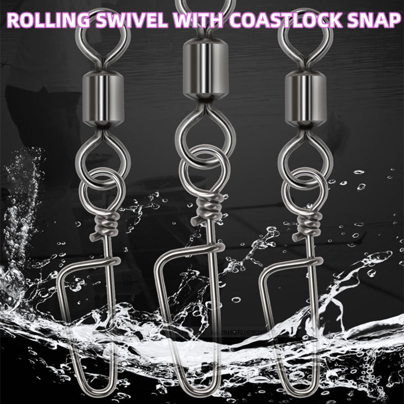 20pcs Swivel Ring Pin Fishing Line Hook Connector Accessory