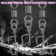 20pcs Swivel Ring Pin Fishing Line Hook Connector Accessory