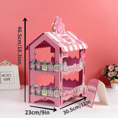 3 Tier Cupcake Stand Christmas Family Birthday Party Disposable Paper Cake Stand