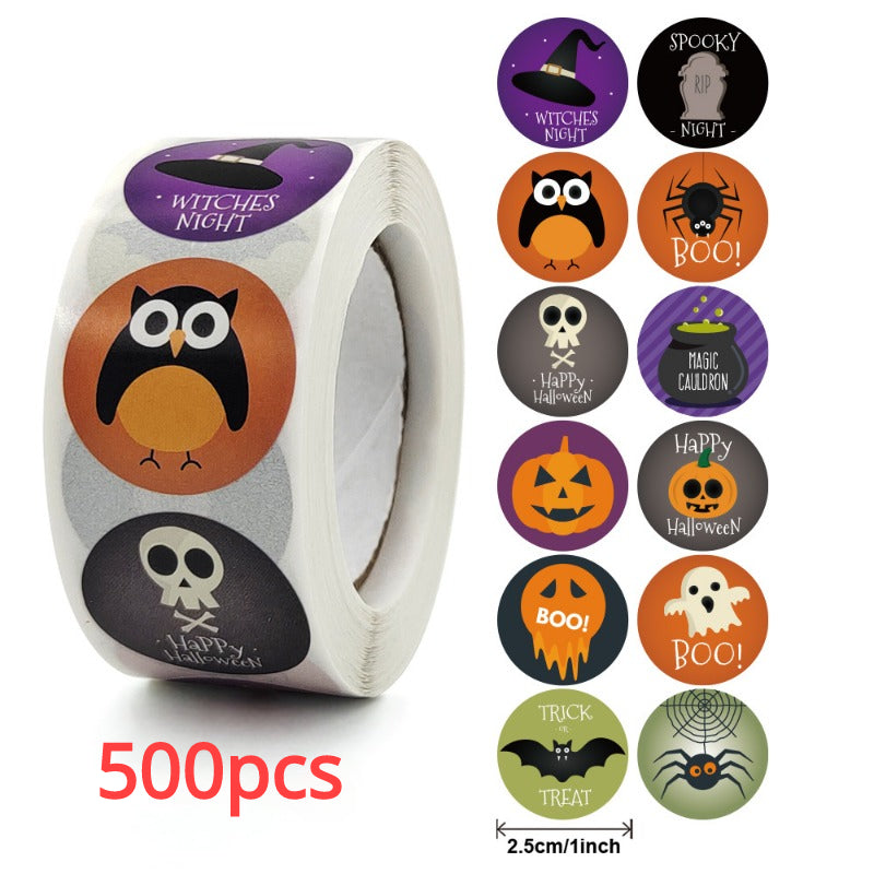 500pcs Halloween Party Decoration Stickers 2