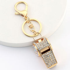 Metal Whistle Keychain Car Key Chain Pendant for Bags