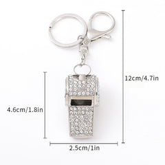 Metal Whistle Keychain Car Key Chain Pendant for Bags