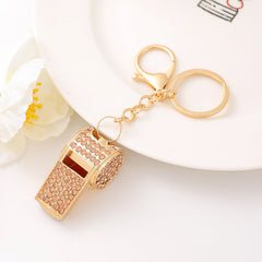 Metal Whistle Keychain Car Key Chain Pendant for Bags