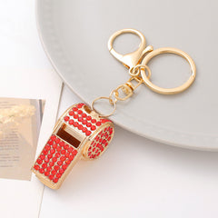 Metal Whistle Keychain Car Key Chain Pendant for Bags