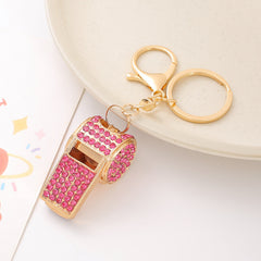 Metal Whistle Keychain Car Key Chain Pendant for Bags