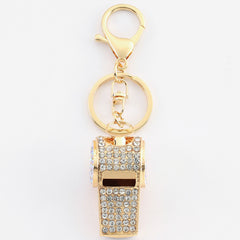 Metal Whistle Keychain Car Key Chain Pendant for Bags