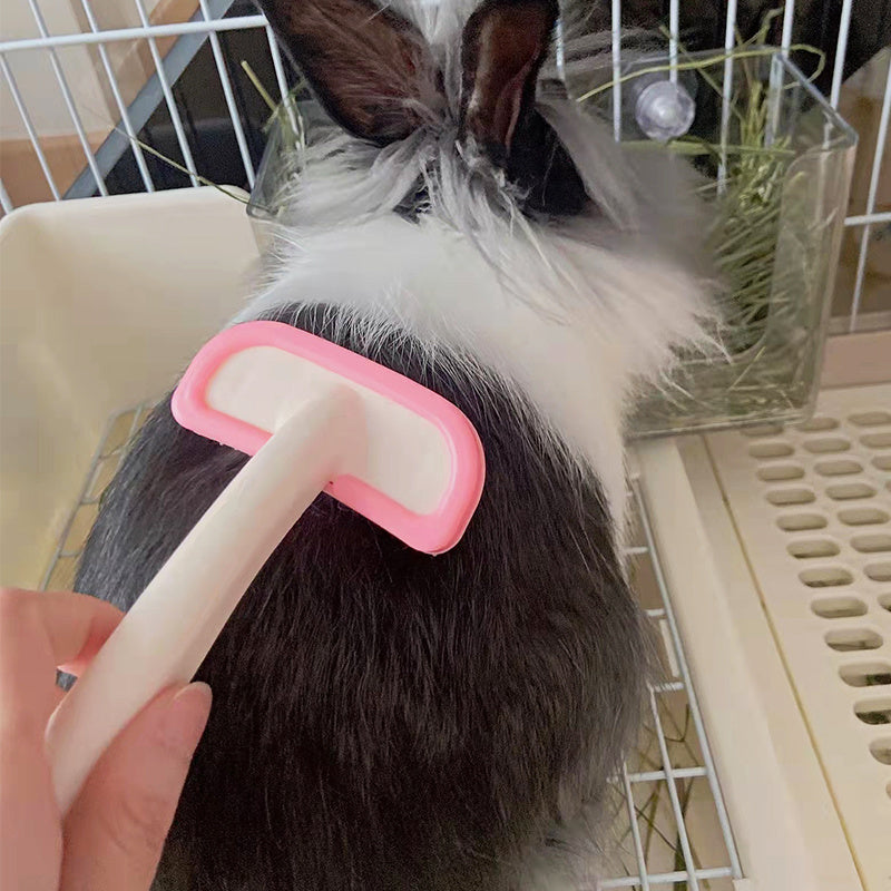 Silicone Small Pet Rabbit Comb Grooming Trimmer Fur Brush