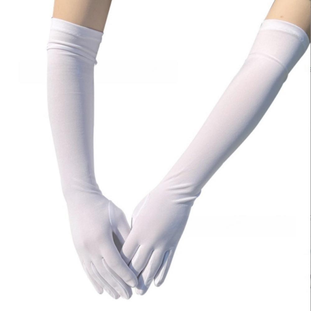 Long Skinny Spandex Stretch Gloves Elbow Length Role Play Costume Gloves