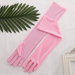Long Skinny Spandex Stretch Gloves Elbow Length Role Play Costume Gloves