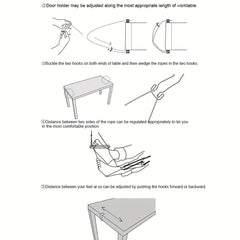 Portable Foot Rest Hammock for Leisure Desk