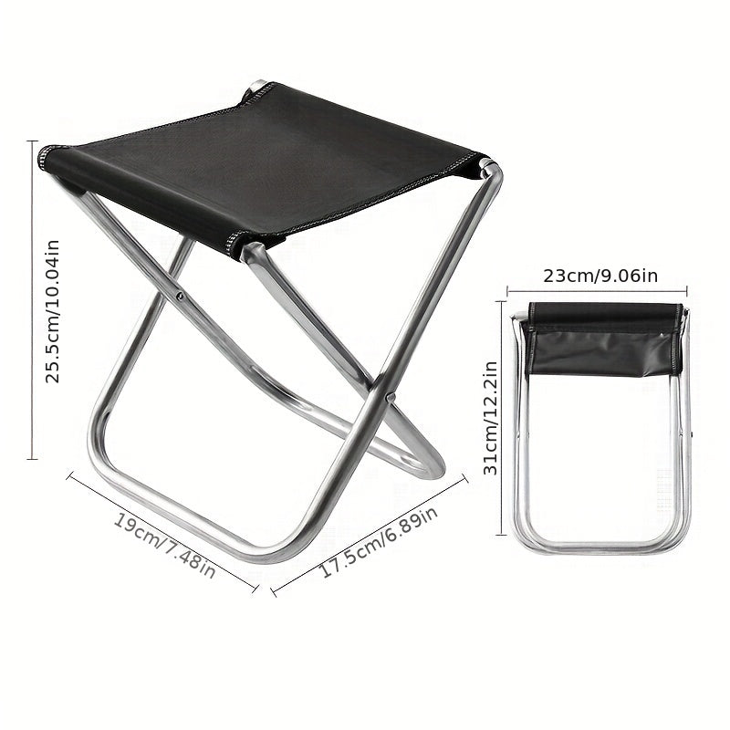 Portable Stainless Steel Camping Stool Lightweight & Durable