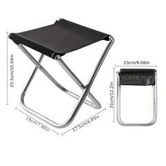 Portable Stainless Steel Camping Stool Lightweight & Durable