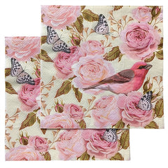 20pcs Western Food Printed Napkins Square Animal Creative Decorative Paper