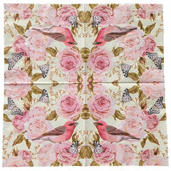 20pcs Western Food Printed Napkins Square Animal Creative Decorative Paper
