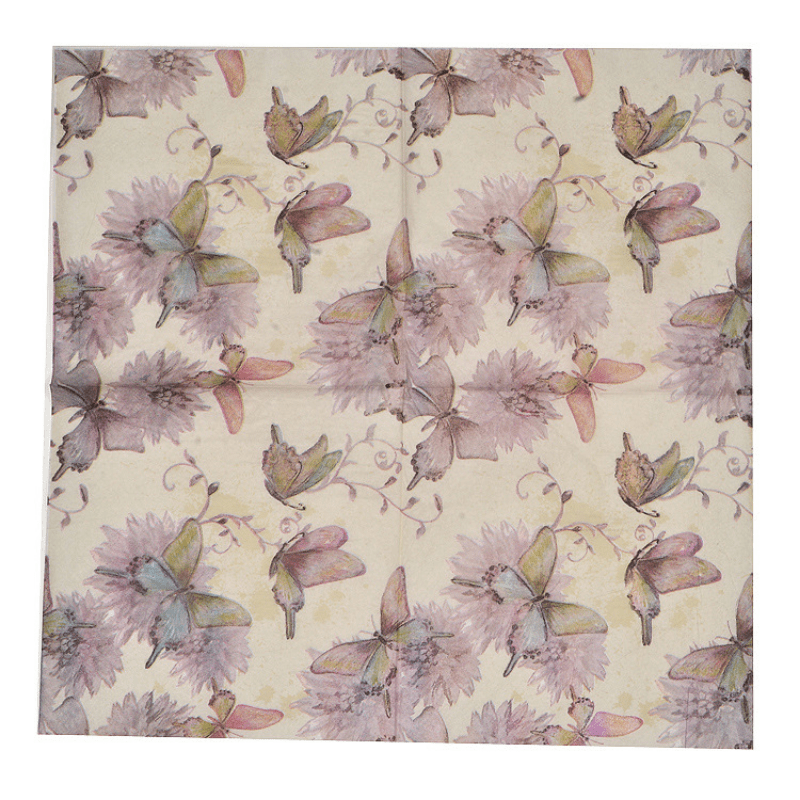 20pcs Fantasy Purple Butterfly Tissue Paper Set for Party Decoration