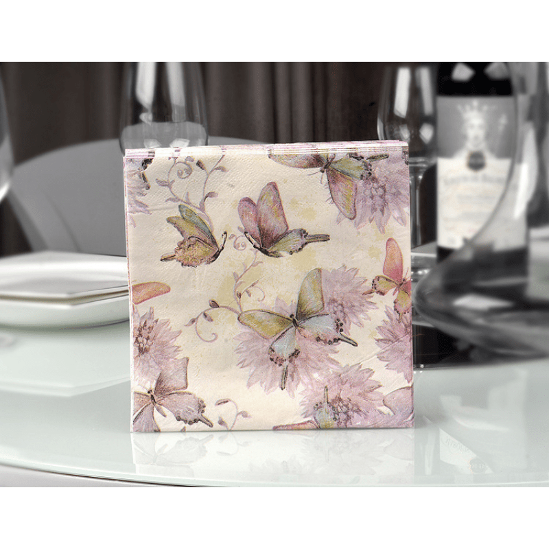 20pcs Fantasy Purple Butterfly Tissue Paper Set for Party Decoration
