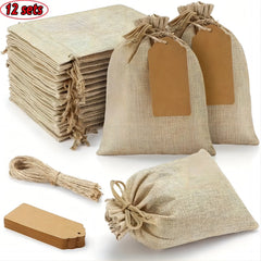 25pcs Drawstring Bags 10 15 4in 6in Closure Gift Bags For Wedding Party