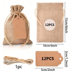 25pcs Drawstring Bags 10 15 4in 6in Closure Gift Bags For Wedding Party
