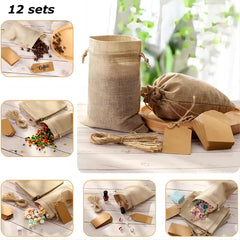 25pcs Drawstring Bags 10 15 4in 6in Closure Gift Bags For Wedding Party