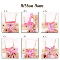 Satin Bowing Making Tool Hardwood Multipurpose Bow Bowknot Maker