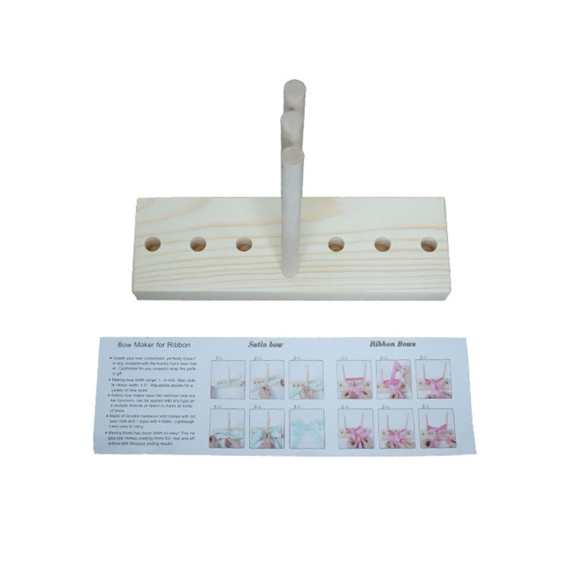 Satin Bowing Making Tool Hardwood Multipurpose Bow Bowknot Maker