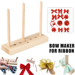 Satin Bowing Making Tool Hardwood Multipurpose Bow Bowknot Maker