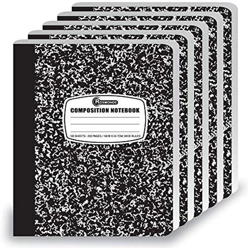 Marble Snowflake Notebook 100 Sheets Thick Stitched Book