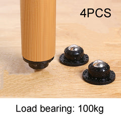 4pcs Self Adhesive Casters Stainless Steel Universal Pulley