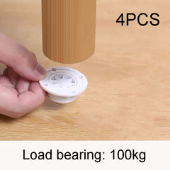 4pcs Self Adhesive Casters Stainless Steel Universal Pulley