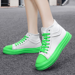 High Top Non Slip Canvas Sneakers Lightweight Comfortable Lace Up Skate Shoes