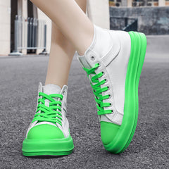 High Top Non Slip Canvas Sneakers Lightweight Comfortable Lace Up Skate Shoes