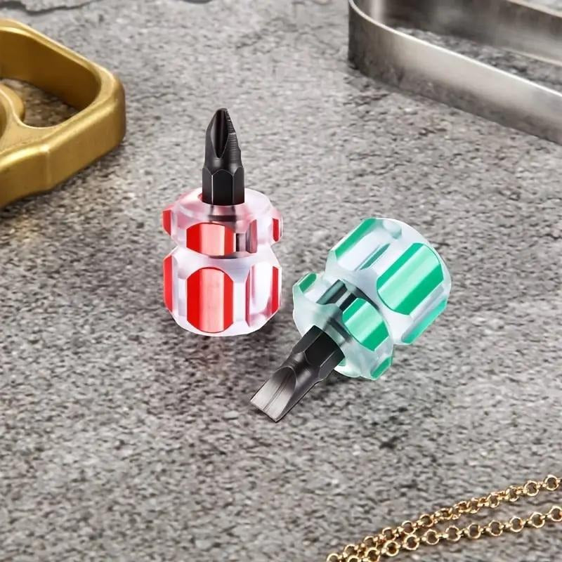 2pcs Mini Screwdriver Kit Transparent Handle Precision Repair Tools Set