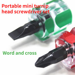 2pcs Mini Screwdriver Kit Transparent Handle Precision Repair Tools Set