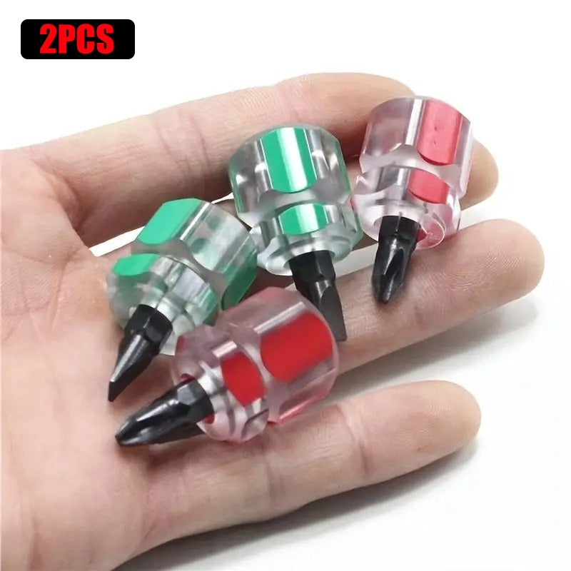 2pcs Mini Screwdriver Kit Transparent Handle Precision Repair Tools Set
