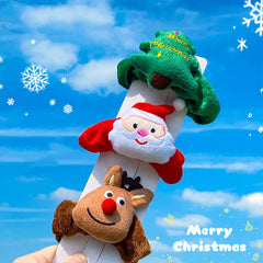Christmas Plush Scrunchies Headband High Elastic Hair Ties