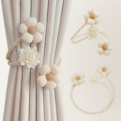 Flower Curtain Buckle Straps Tieback Holdback Home Decor